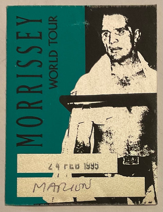 Morrissey Original Unused Concert Backstage Pass Ticket Brixton Academy London 24th Feb 1995