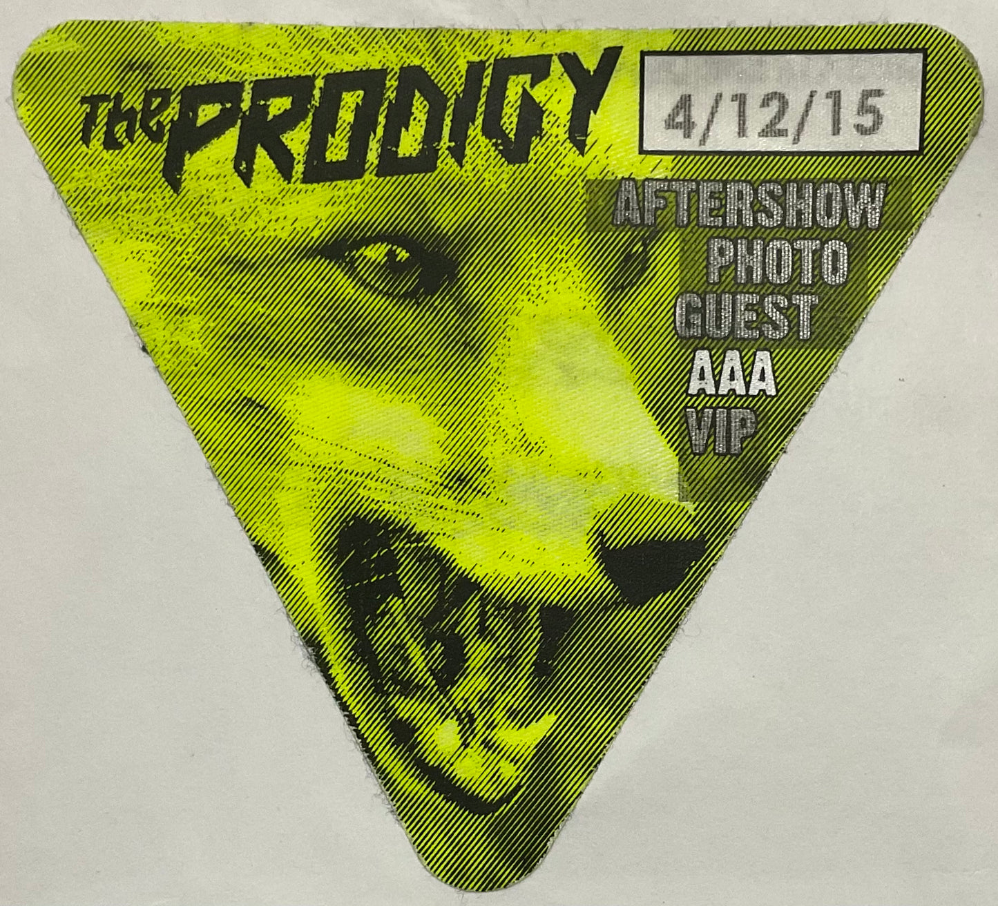 Prodigy Original Used Concert Backstage Pass Ticket SSE Wembley Arena London 4th Dec 2015