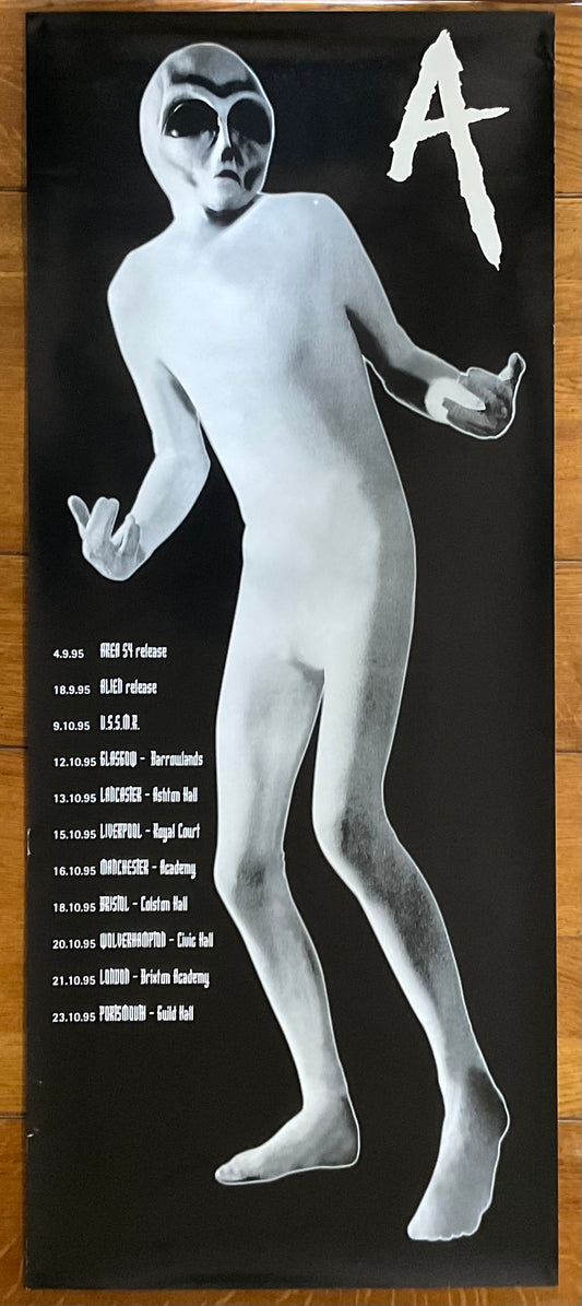 Hawkwind Original Concert Tour Gig Poster Alien UK Tour 1995