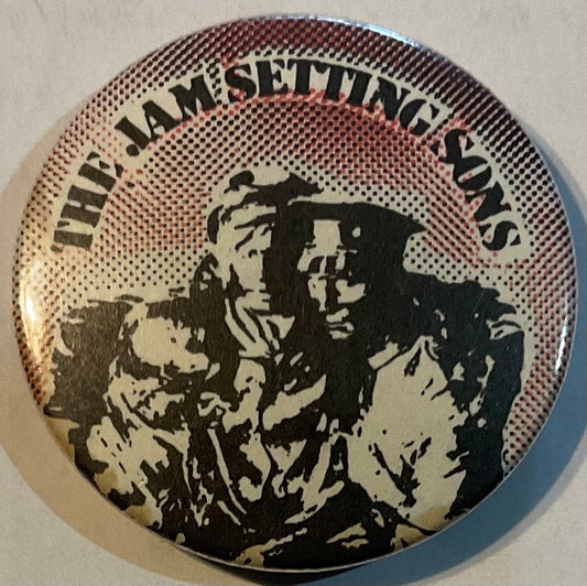 Jam Setting Sons Original Metal Concert Button Pin Badge 1970/80s