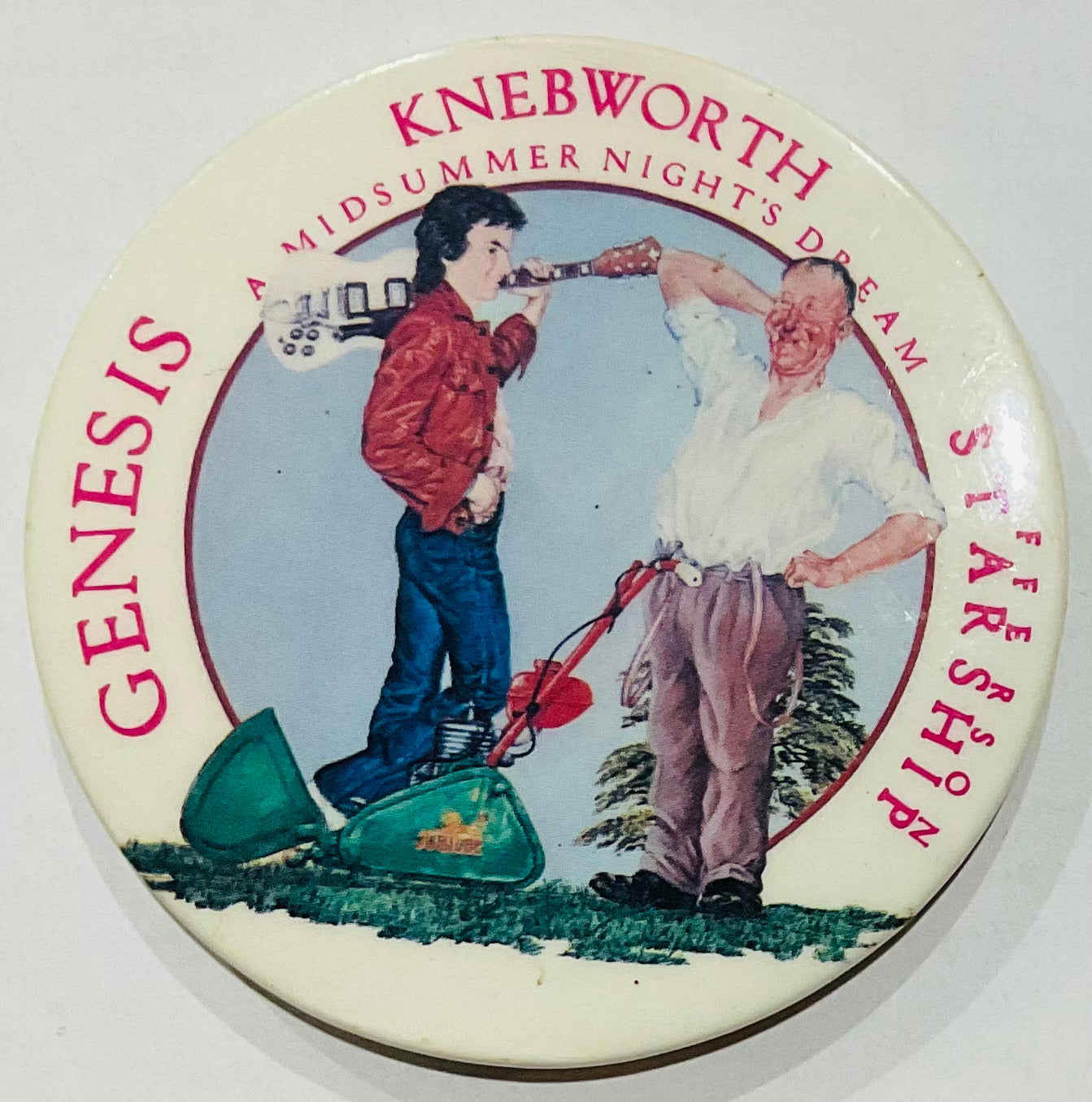 Genesis Original Concert Badge Pin Knebworth 24th June 1978