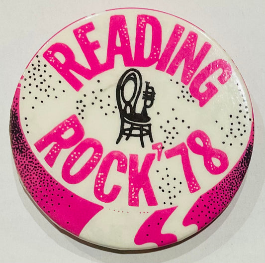 Jam Status Quo Patti Smith Original 18th Reading Festival Badge Pin 1978
