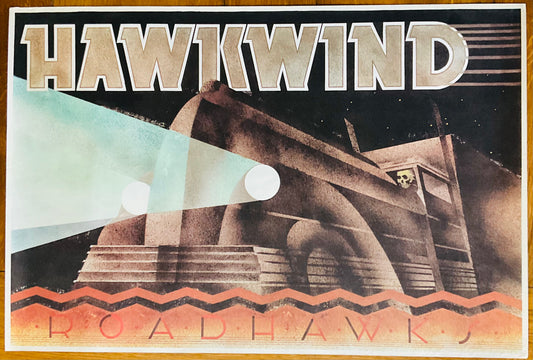 Hawkwind Roadhawks Promo Poster 1976 Barney Bubbles