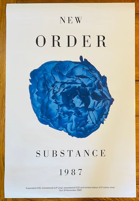 New Order Substance Original Promo 2 Sided Poster Factory Records 2023