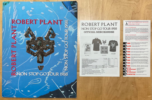 Led Zeppelin Robert Plant Original Concert Programme & Inserts Non Stop Go Tour 1988