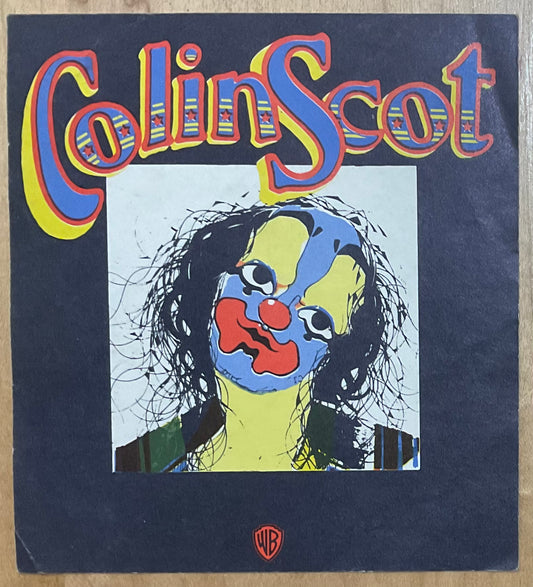 Colin Scot Just Another Clown Original Unused Promo Sticker Warner Bros Records 1973