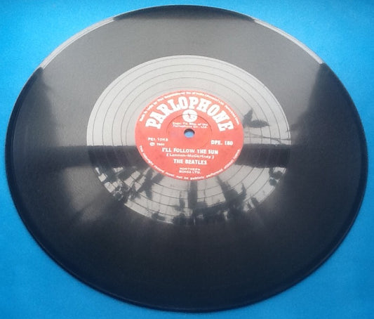 Beatles I'll Follow The Sun - Words of Love 2 Track NMint 10" 78rpm Vinyl Single India