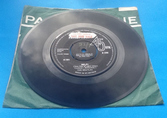 Beatles Help! 2 Track 7" NMint Factory Sample Demo UK 1965