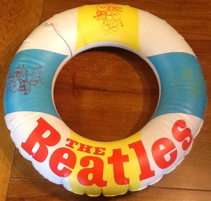 Beatles Help! Promotional Inflatable Vinyl Life Saver Belt Ring  1965