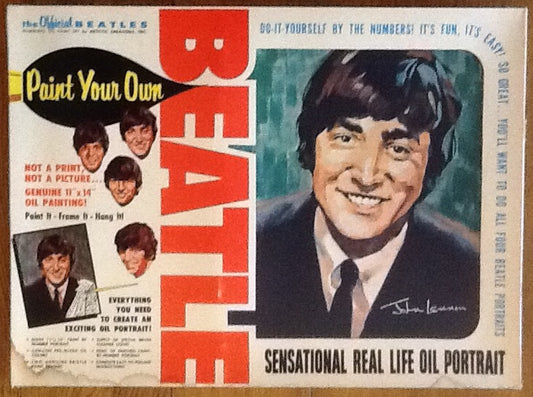 Beatles John Lennon Paint By Number Boxed Oil Painting Portrait Set