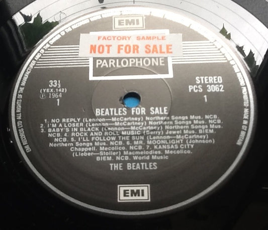 Beatles Beatles For Sale 14 Track NMint Factory Sample Promo Demo Vinyl LP Album UK 1976