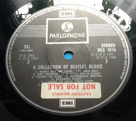 Beatles A Collection Of Beatles Oldies 16 Track NMint Factory Sample Promo Demo Vinyl LP Album UK 1976