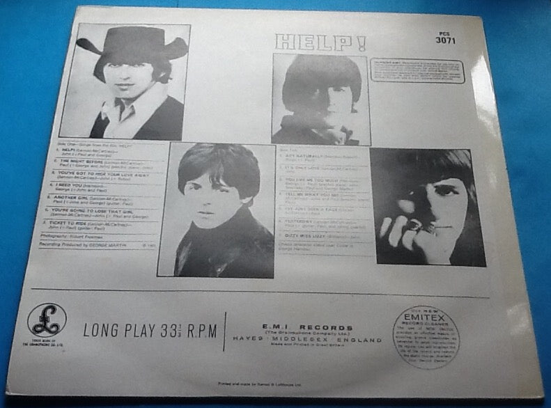 Beatles Help! 14 Track NMint Factory Sample Promo Demo Vinyl LP Album UK 1976