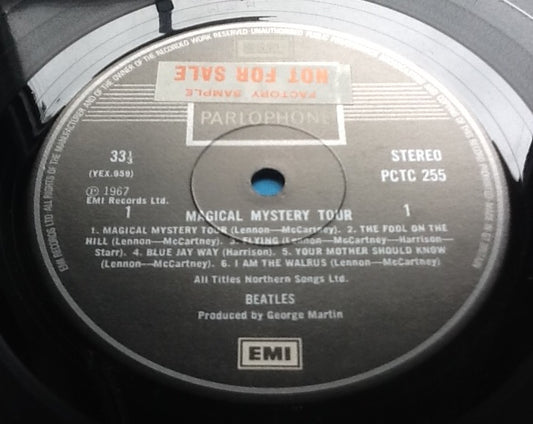 Beatles Magical Mystery Tour 11 Track NMint Factory Sample Promo Demo Vinyl LP Album UK 1976