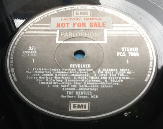 Beatles Revolver 14 Track NMint Factory Sample Promo Demo Vinyl LP Album UK 1976
