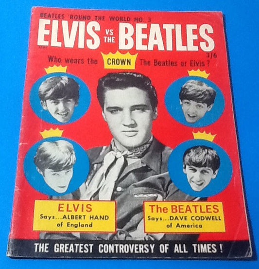 Elvis vs The Beatles 'Round the World Magazine 1965