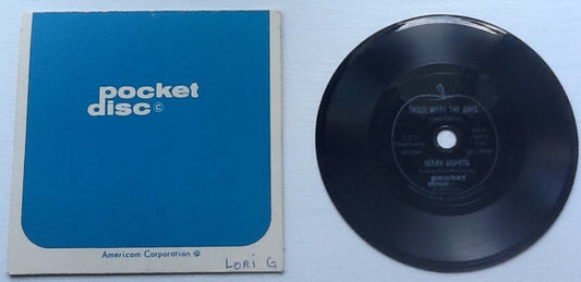 Beatles Mary Hopkin Those Were The Days Rare 4" Americom Pocket Disc Flexi with Cover 1968