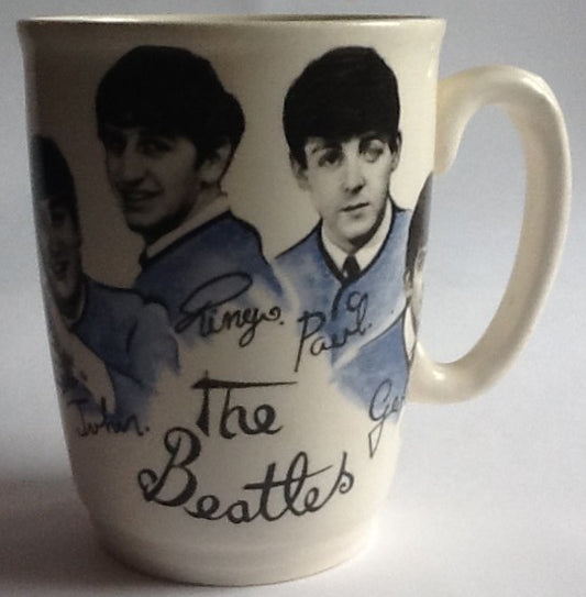 Beatles Original Rare Ceramic Bevelled Mug Cup Washington Pottery 1964