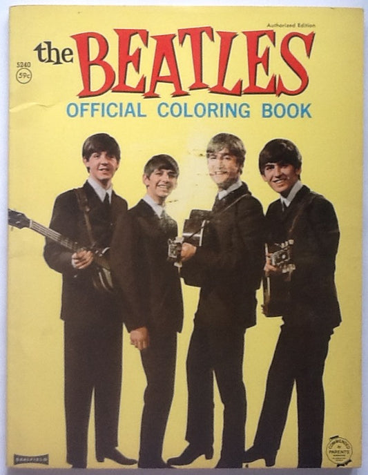 Beatles Official Coloring Colouring Book Authorized Edition Saalfield