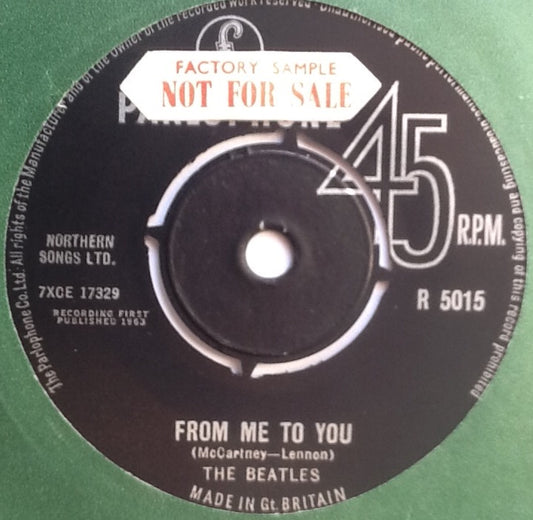 Beatles From Me To You 2 Track 7" Factory Sample Promo Demo Vinyl Single UK 1963