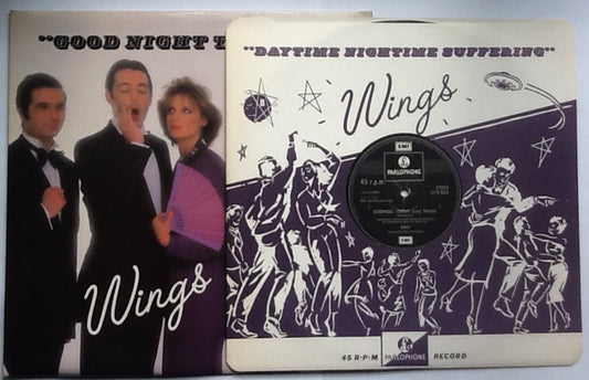 Beatles Paul McCartney Wings Goodnight Tonight 2 Track NMint 12 Vinyl Single With Picture Sleeve & Insert UK 1979