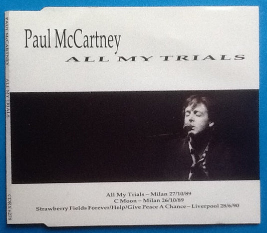 Paul McCartney All My Trials 3 Track CD Single 1990