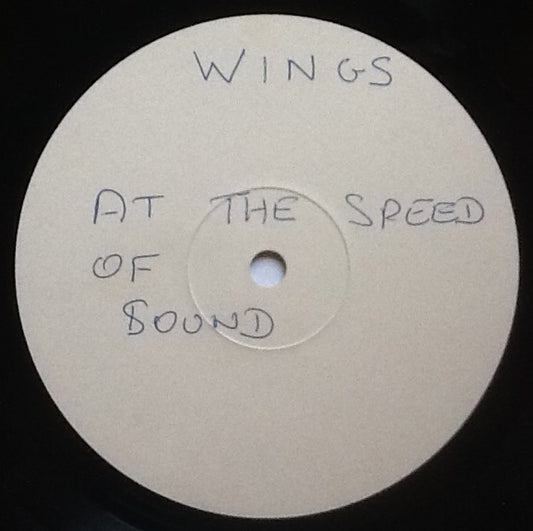Beatles Paul McCartney Wings At The Speed of Sound 11 Track White Label Test Pressing Album LP UK 1976