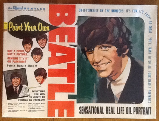 Beatles Ringo Starr Still Sealed Paint By Number Boxed Oil Painting Portrait Set
