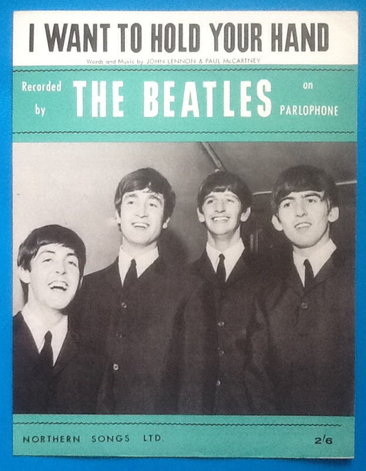 Beatles I Want to Hold Your Hand Sheet Music 1963
