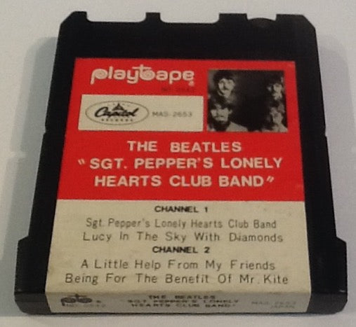 Beatles Sgt. Pepper's Lonely Hearts Club Band Original 2 Track 4 Song Cartridge Playtape Capitol 1967