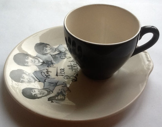 Beatles Original Cup and Biscuit Saucer Plate Washington Pottery