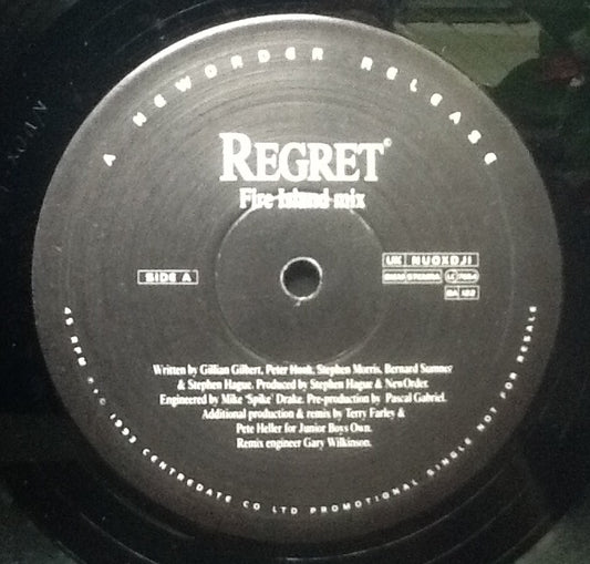 New Order Regret 4 Track 2x 12" Promo Vinyl Single 1993