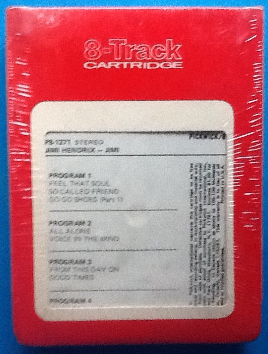 Jimi Hendrix Jimi Original Sealed Boxed 8 Track Cartridge Pickwick 1975