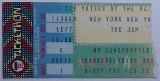 Jam Original Used Concert Ticket The Palladium New York 1980
