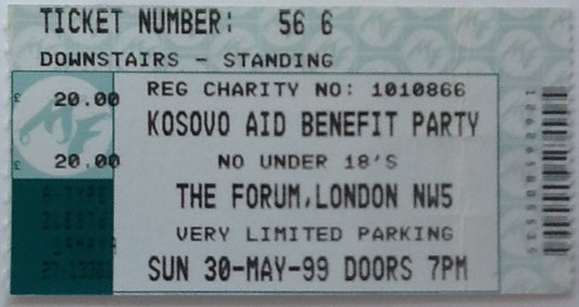 Paul Weller Oasis Original Used Concert Ticket The Forum London 1999