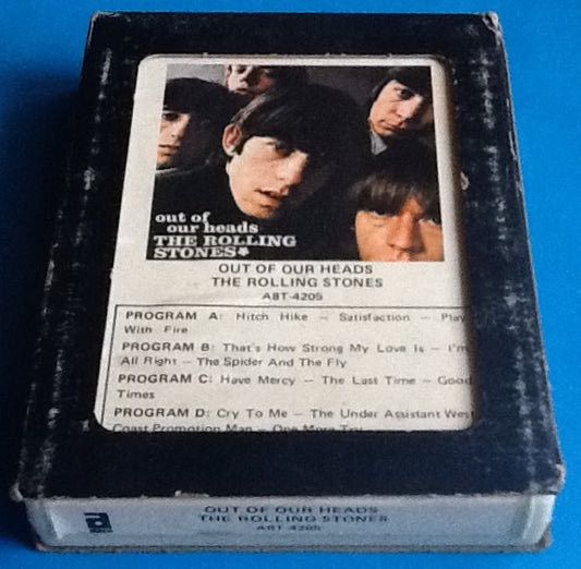 Rolling Stones Out Of Our Heads Boxed Stereo 8 Track Cartridge Album USA 1965