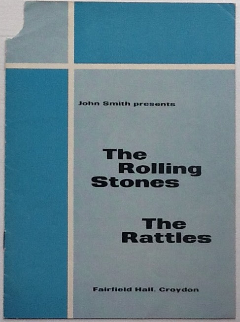 Rolling Stones Rattles Original Concert Programme Fairfield Hall Croydon 1964