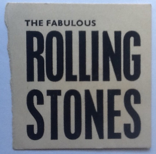 Rolling Stones Original Rare Concert Ticket Springfield Hall, Jersey 1964