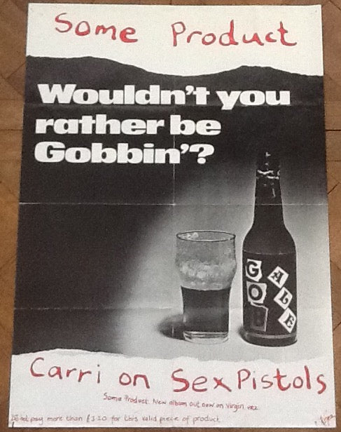 Sex Pistols Some Product Carri On Sex Pistols Original Promo Ale Poster Virgin 1979