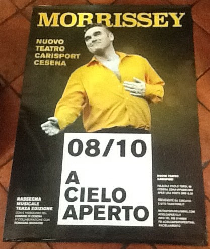 Smiths Morrissey Original Concert Tour Gig Poster Cesena 2015