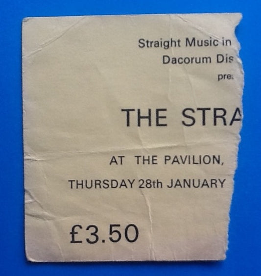 Stranglers Original Concert Ticket Hemel Hampstead 1982
