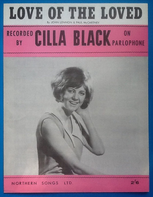 Cilla Black Love of the Loved Sheet Music 1963
