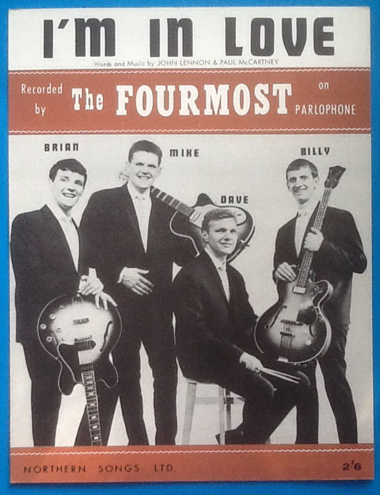 Fourmost I'm In Love Sheet Music 1963