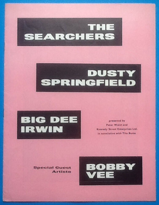 Searchers Dusty Springfield Bobby Vee UK Tour Programme 1964