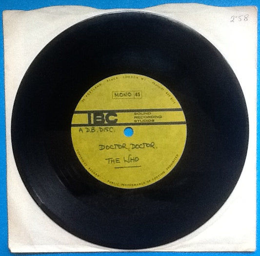 Who 7" Acetate Doctor Doctor IBC 1970