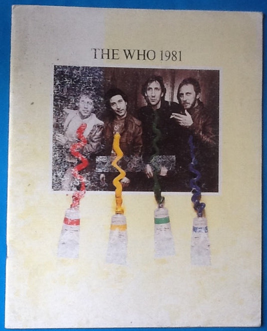 Who Original Concert Programme UK Tour 1981
