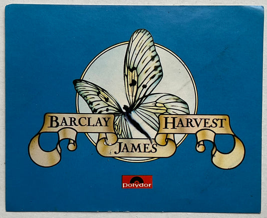 Barclay James Harvest Unused Colour Promo Polydor Sticker 1975/6