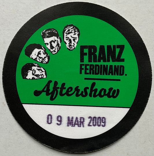 Franz Ferdinand Original Unused Concert Backstage Pass Ticket Hammersmith Odeon London 2009