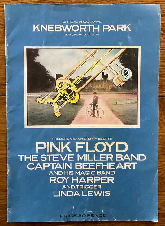 Pink Floyd Original Concert Programme Knebworth Park 5th Jul 1975