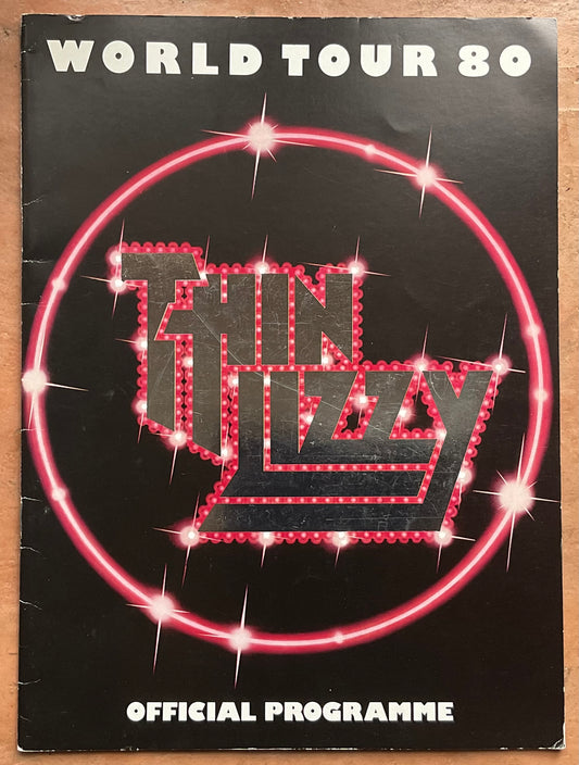 Thin Lizzy Original Concert Programme World Tour 1980
